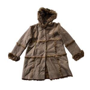Vintage Baby Phat suede fur peacoat
